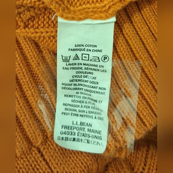 🍊L.L. BEAN Rust Colored Sweater - Picture 4 of 5